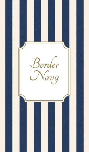 [LINE着せ替え] Border Navyの画像1