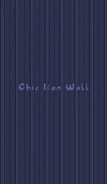 [LINE着せ替え] Chic Iron Wall [blue]の画像1