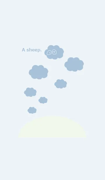 [LINE着せ替え] 羊が 3。空の画像1