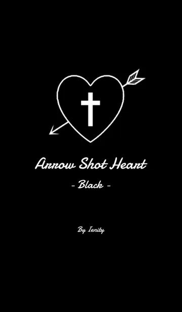 [LINE着せ替え] Arrow Shot Heart - Black -の画像1