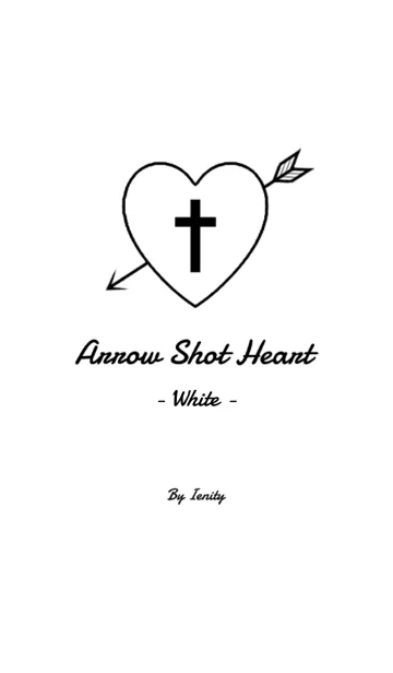 [LINE着せ替え] Arrow Shot Heart - White -の画像1