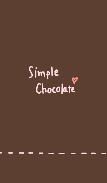 [LINE着せ替え] simple chocolateの画像1