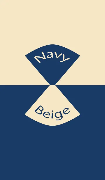 Navy ＆ Beige Simple design 13の着せ替えメイン画像