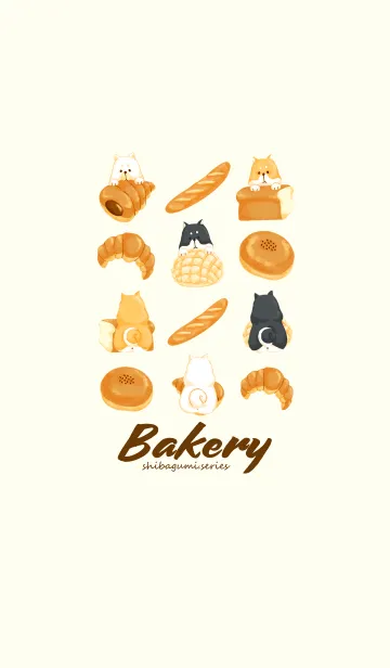 [LINE着せ替え] 柴犬bakeryの画像1