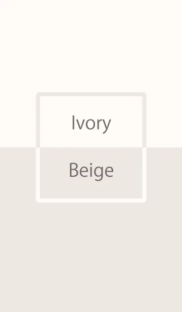 Ivory ＆ Beige Simple design 7の着せ替えメイン画像