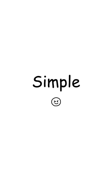 [LINE着せ替え] シンプル+スマイルの画像1