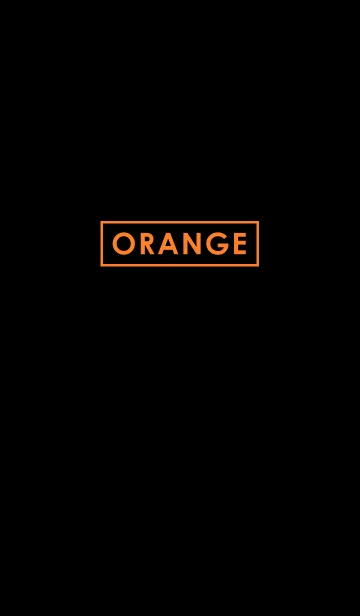 [LINE着せ替え] Orange in Black IIの画像1