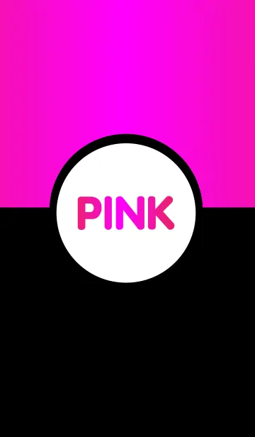 [LINE着せ替え] Simple Black ＆ Pink v.2の画像1