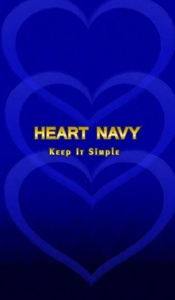 [LINE着せ替え] ★HEART NAVYの画像1