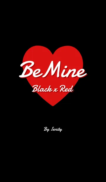 [LINE着せ替え] Be Mine Heart - Black x Red -の画像1