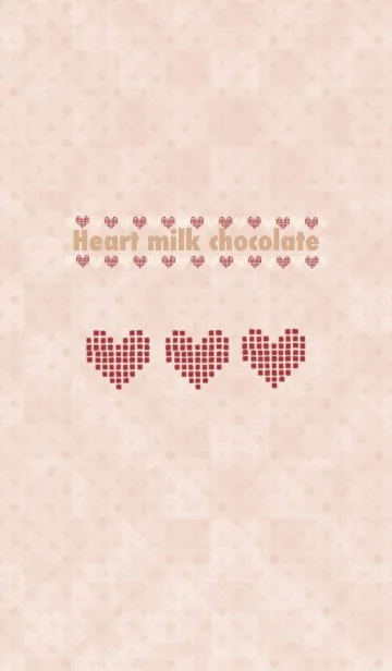 [LINE着せ替え] Heart milk chocolateの画像1