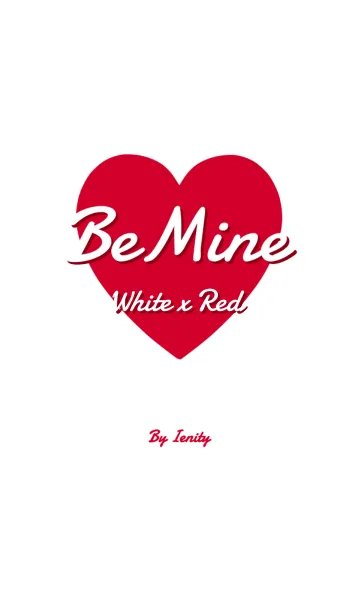 [LINE着せ替え] Be Mine Heart - White x Red -の画像1