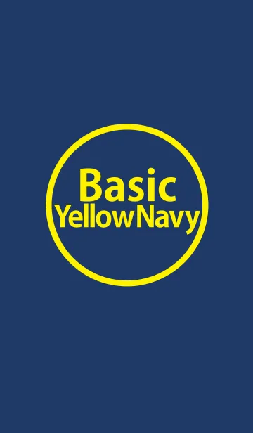 [LINE着せ替え] Basic Yellow Navyの画像1