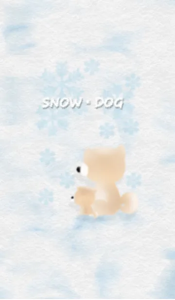 [LINE着せ替え] SNOW・DOGの画像1