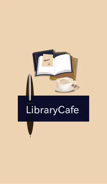 [LINE着せ替え] LibraryCafeの画像1
