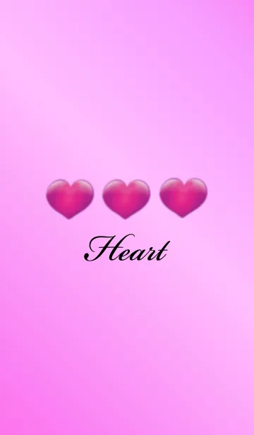 [LINE着せ替え] SIMPLE HEART PINK 2の画像1