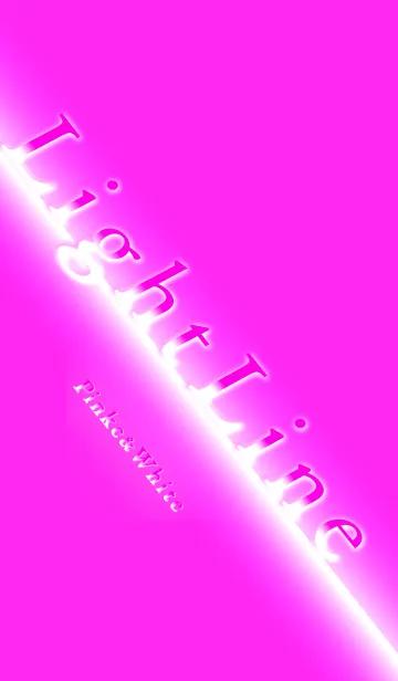 [LINE着せ替え] Light Line (Pink And White)の画像1