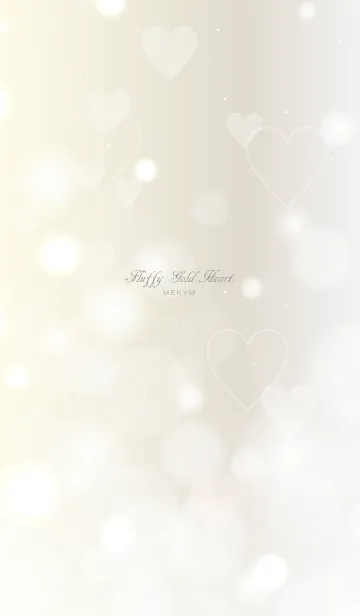 [LINE着せ替え] Fluffy Gold Heart.の画像1