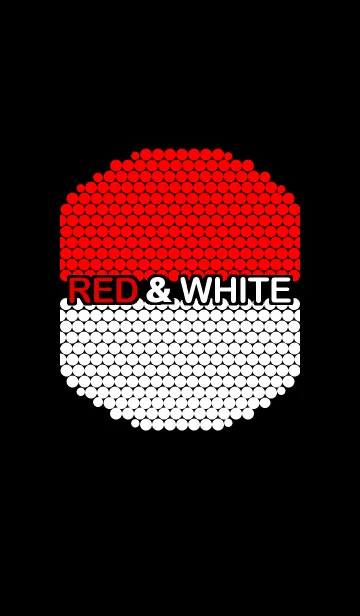 [LINE着せ替え] RED ＆ WHITEの画像1
