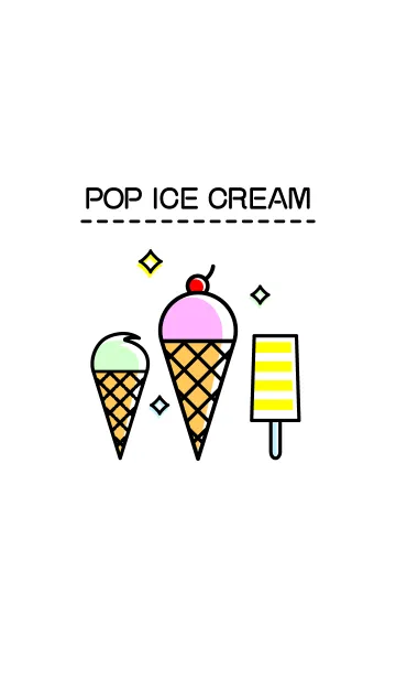 [LINE着せ替え] ポップ・アイスクリームの画像1
