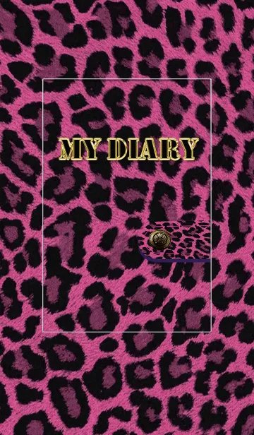 [LINE着せ替え] 【日記帳】My diary 2 ヒョウ柄【手帳】の画像1