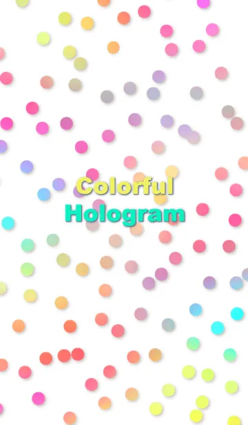 [LINE着せ替え] カラフル ホログラムの画像1