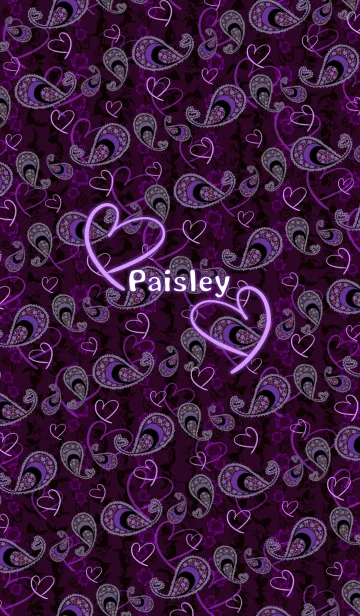[LINE着せ替え] Paisley -Purple-の画像1
