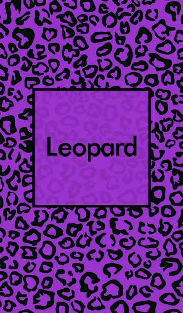 [LINE着せ替え] Leopard Purpleの画像1