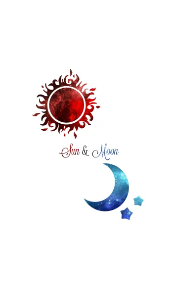 [LINE着せ替え] Sun ＆ Moon ～simple is best～の画像1
