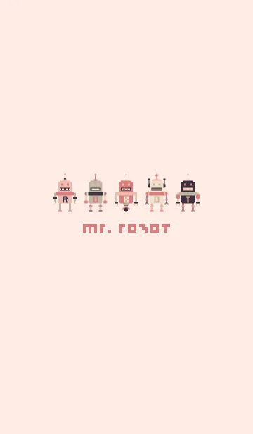 [LINE着せ替え] MR. ROBOT (PINK)の画像1
