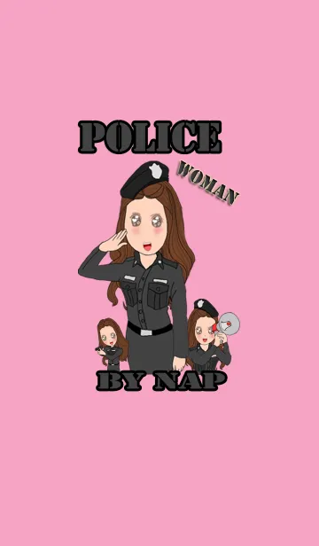 [LINE着せ替え] police woman themeの画像1