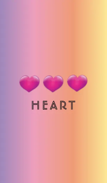[LINE着せ替え] SIMPLE HEART PINK 3の画像1