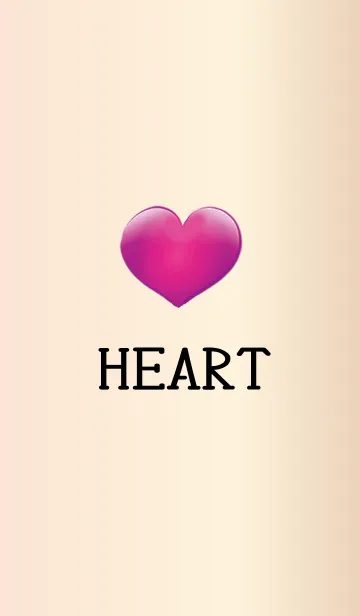 [LINE着せ替え] ★シンプル PINK HEARTの画像1