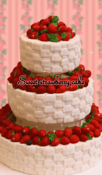 [LINE着せ替え] Sweet strawberry cake♡の画像1
