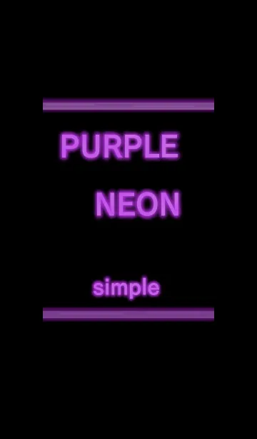 PURPLE NEON simpleの着せ替えメイン画像