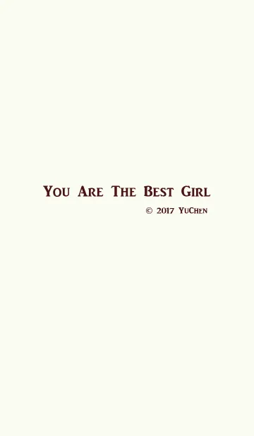 You Are The Best Girlの着せ替えメイン画像