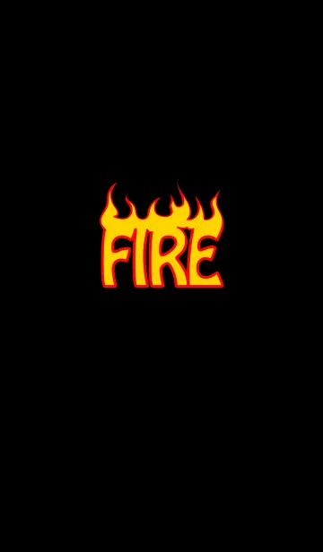[LINE着せ替え] FIRE THEME (Black)の画像1