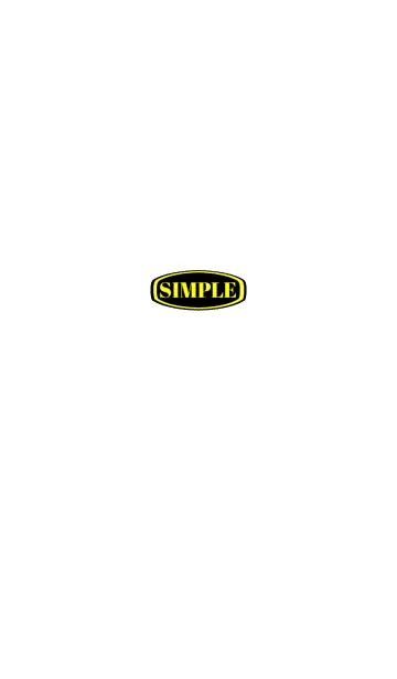 [LINE着せ替え] シンプルタグ 黒×黄色の画像1