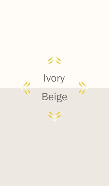[LINE着せ替え] Ivory ＆ Beige Simple design 12の画像1