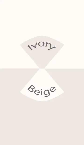 [LINE着せ替え] Ivory ＆ Beige Simple design 13の画像1