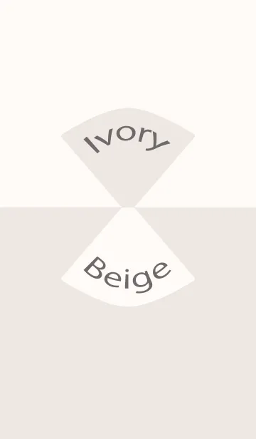 Ivory ＆ Beige Simple design 13の着せ替えメイン画像
