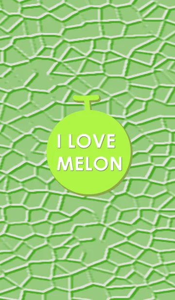 [LINE着せ替え] アイ ラブ メロン ♡の画像1
