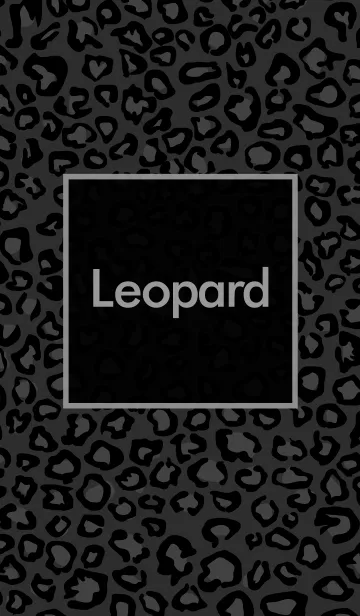 [LINE着せ替え] Leopard blackの画像1