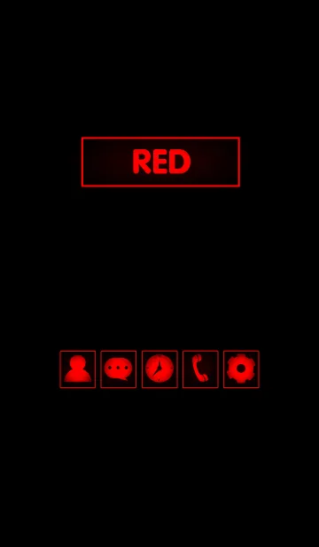 [LINE着せ替え] Simple Red (Light)の画像1