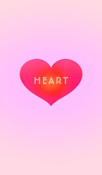 [LINE着せ替え] SIMPLE HEART PINK 4の画像1