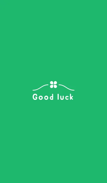 "Good luck"simple themeの着せ替えメイン画像