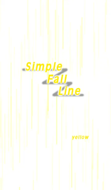 Simple Fall Line (yellow)の着せ替えメイン画像