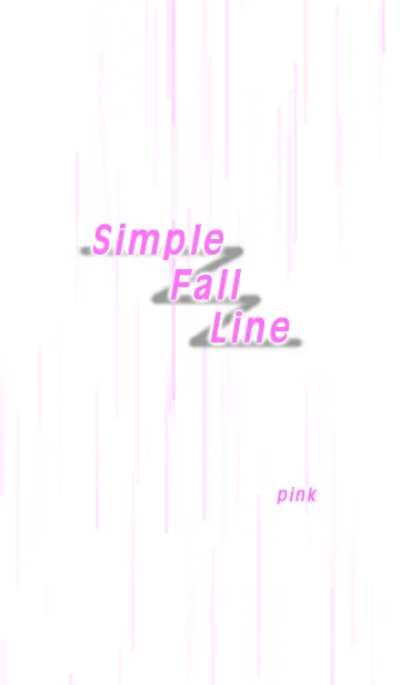 [LINE着せ替え] Simple Fall Line (pink)の画像1