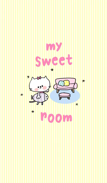 [LINE着せ替え] 【neco】my sweet roomの画像1