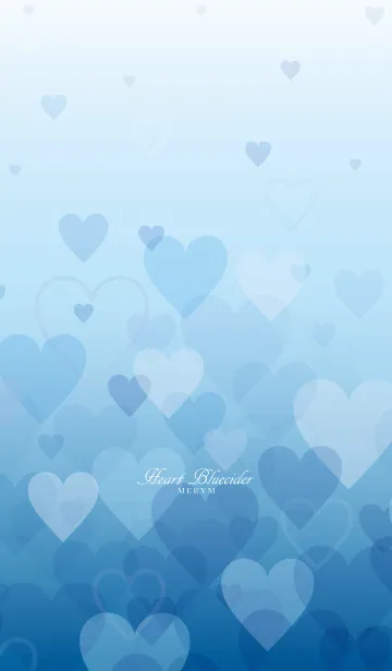 [LINE着せ替え] Heart Blueciderの画像1